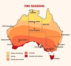 Fire seasons in Australia (Source: BoM)